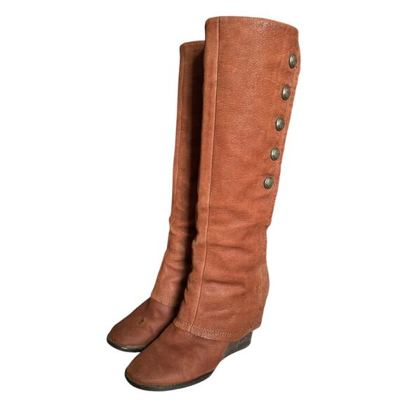Vince Camuto Almay Whiskey Suede Knee High Boot size 8 - Picture 3 of 16